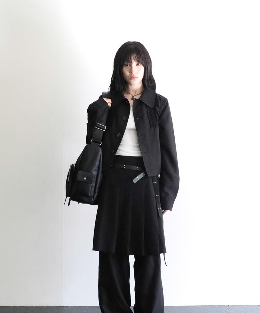 Iugamakaras Multi Pocket Leather Bag (Black)