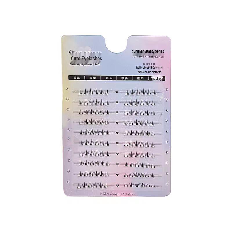 

Накладные ресницы Mengjie Shangpin Natural Simulation для куклы Барби - Большая вместимость, Прозрачная лента, Сегментированный дизайн