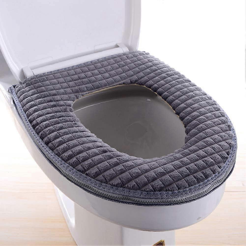 Weiche Toilettensitzauflage für das Badezimmer - Toilettensitzbezug waschbar und bequem