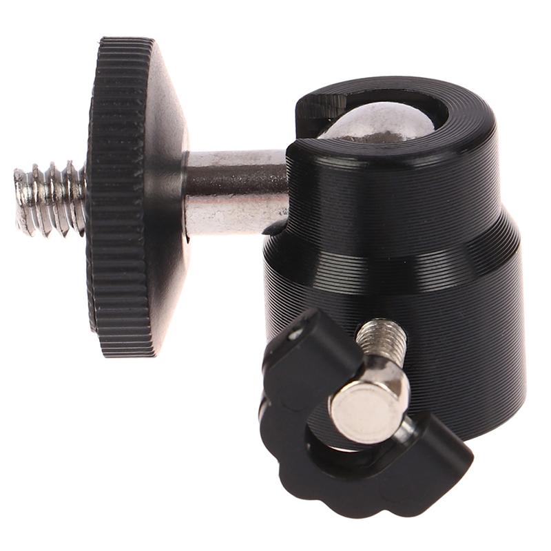Lightweight Aluminum Alloy Camera Tripod LED Light Flash Tripod Bracket Holder Mount 1/4 Hot Shoe Adapter Cradle Ball Head