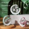 Xiaomi Quiet Charging Small Desk Fan with Ventilation and Portable Electric Fan with 3 Speeds for Home Use, with Colorful Lights