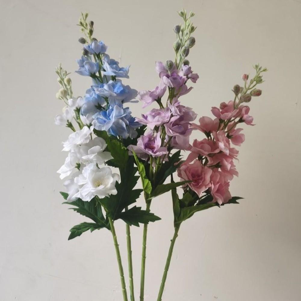 72cm Delphinium Stem Lifelike Simulation Flower Artificial Delphinium Flower Christmas Decoration