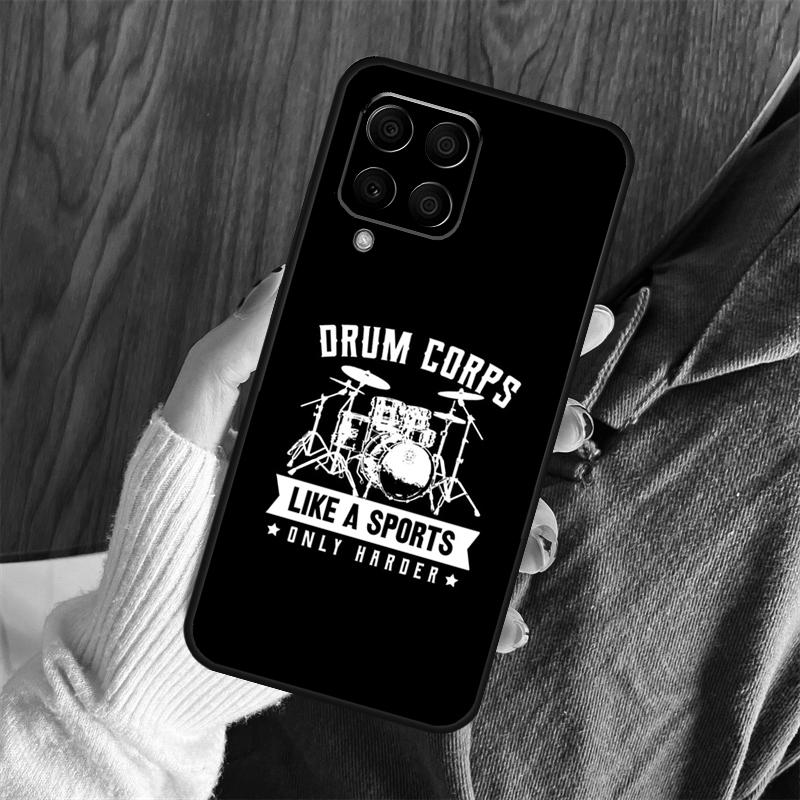 Drum Drumming Drummer Case For Samsung Galaxy M06 M16 M36 M56 M33 M15 M55 M31 M13 M12 M14 M53 M32 M52 M35 M34 M54