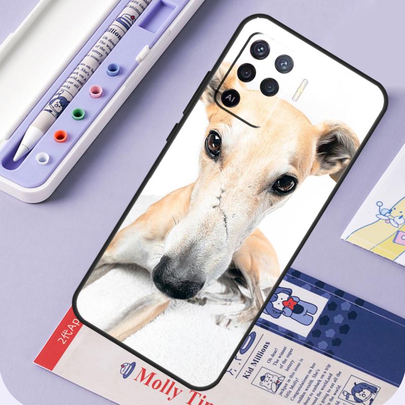 Galgo Greyhound Dog For Oppo A40 A60 A80 A94 A74 A54 A15 A18 A38 A58 A78 A98 A16 A76 A96 A57 A17 A77 A5 Pro Case