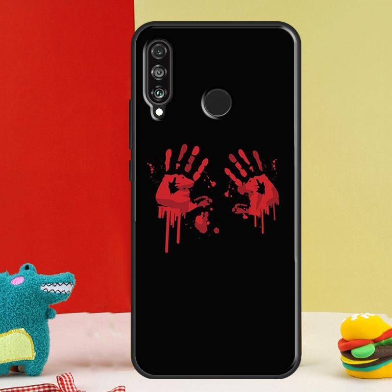Bloody Hand For Huawei Nova 12s 12i 11i 8i 9 10 SE Y91 Y90 Y60 Y70 Y72 Y61 P20 P40 P30 Lite P60 Pro Case