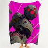 animation L Love D Death R Robots Throw Flannel Throw Blanket Suitable for Sofa Living Room Bedroom