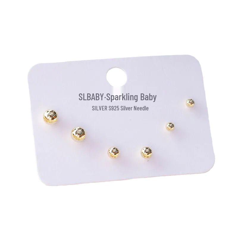 S925 Silver Asymmetric Swan & Snowflake Cat's Eye Earrings for Women