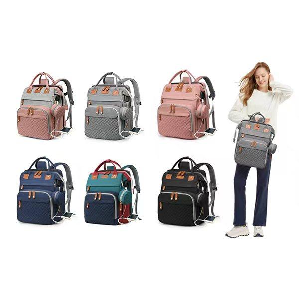 Diaper Bag, Backpack with Changing Station, Waterproof Baby Bag for Boys & Girls, USB Charging Port for Parents, Travel Backpack