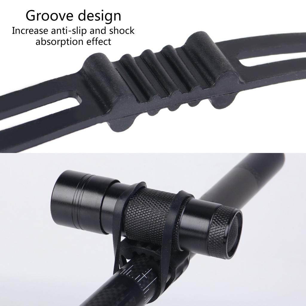 Bicycles Flashlight Holder Strap Bicycles Handlebar Elastic Straps Bicycles Silicone Band Bicycles Torch Mount Bandage