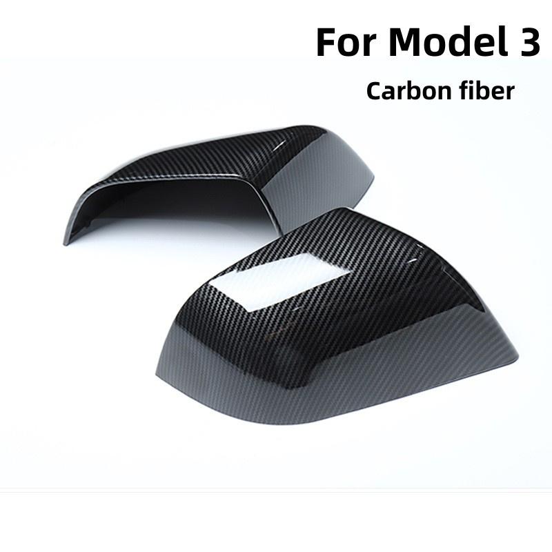 

Для Tesla Model 3 Model Y Автомобильное зеркало заднего вида, автомобильные внешние аксессуары, ABS, боковое зеркало заднего вида, корпус 3 Carbon fiber