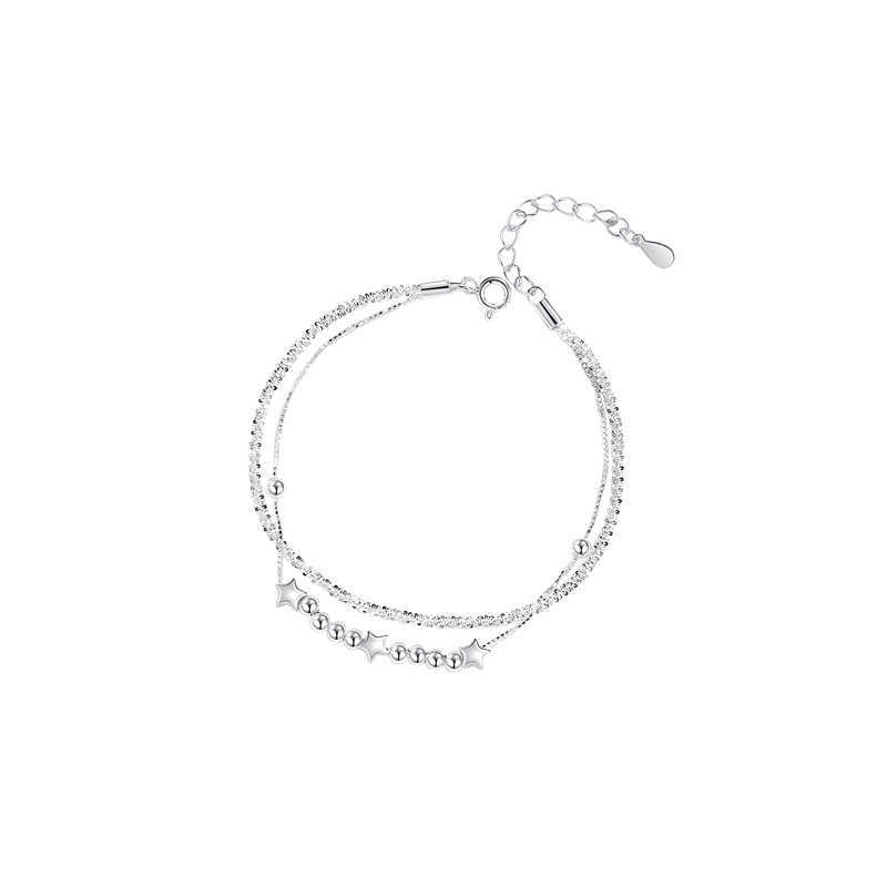 Double-layer Gypsy Star Bracelet Female Korean Version Niche Exquisite Sparkling Bracelet Gift