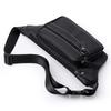 PU Waist Bag Men's Mobile Phone Bag Outdoor Sports Cycling Chest Bag