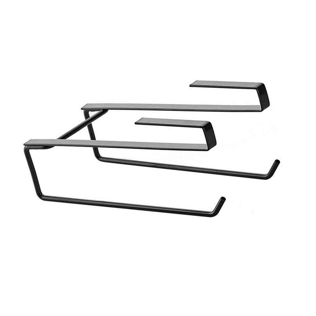 Under Cabinet Paper Towel Holder Dual Hanging Rack Multifunction Metal Kitchen Paper Towel Holder