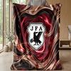 Coperta in Flanella Stampata Calda e Morbida con Motivo Calcistico Giapponese, Coperta Decorativa per Divano, Letto, Uso Quotidiano