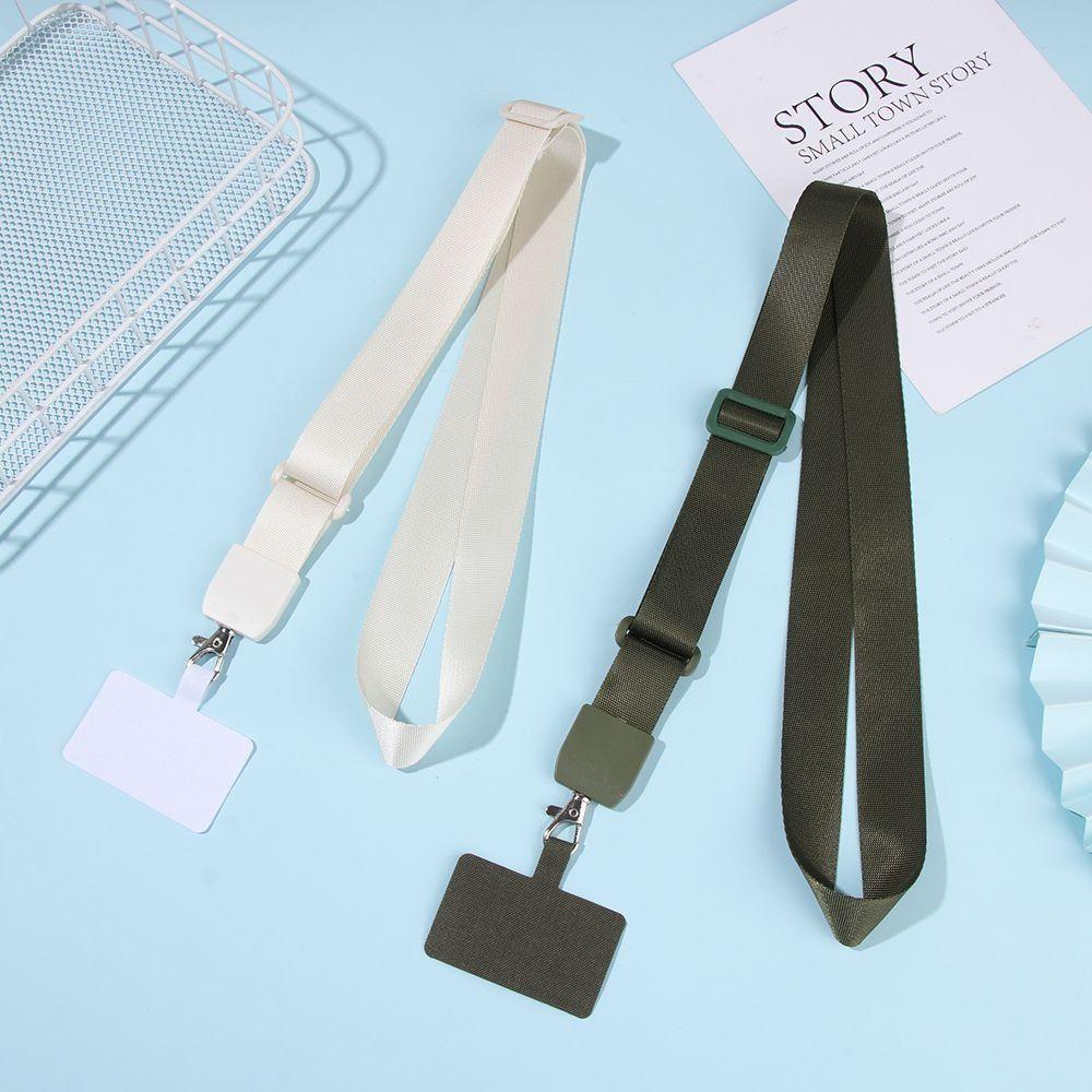 Nylon Patch Clip Snap Anti-lost Keychain Phone Strap Lanyard Strap Phone Hanging Cord Phone Lanyard