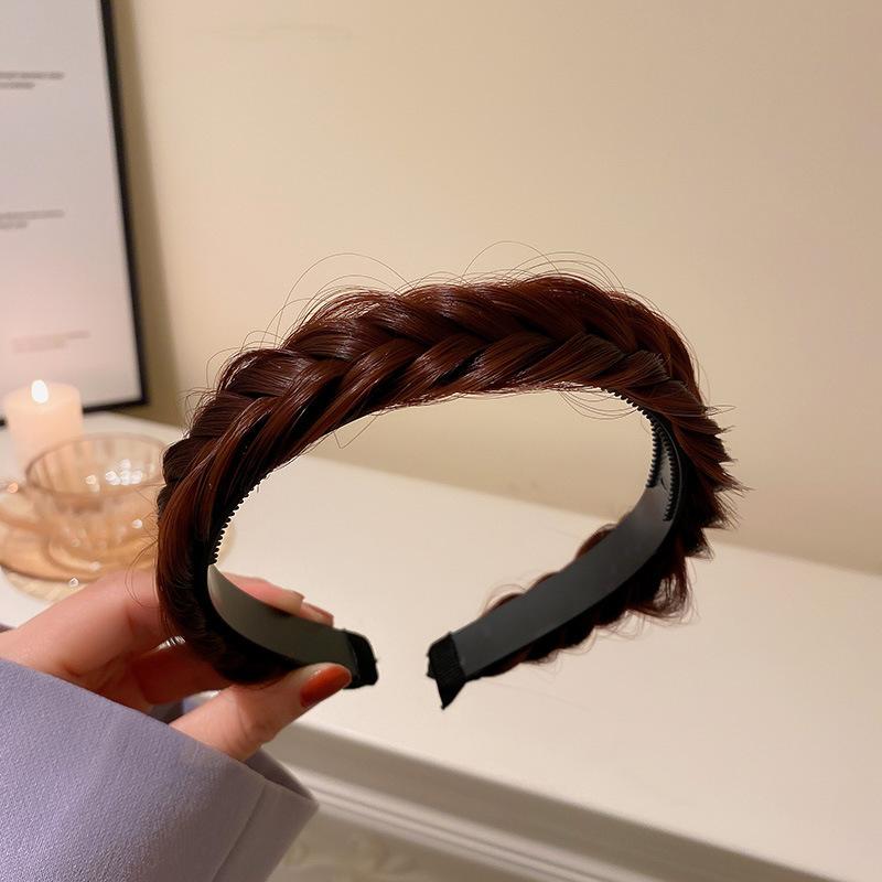 Fresh and Light Fabric Striped Simple Hairband, Versatile and Sweetly Cute Headband, High Crown Style Hair Restraint Accessory