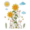 Children's Self-adhesive Cartoon Small Animal Wall Stickers Room Baby Stickers Background Wall Decoration Stickers