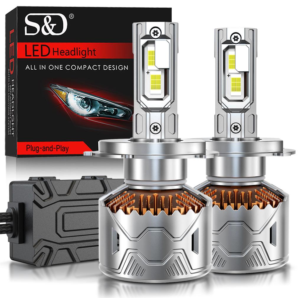 

2 шт. H7 H4 Світлодідні лампи для фар 6000K H1 H8 H11 Світлодіодні 9005 HB3 9006 HB4 Автолампа 60000Лм 150Вт Висока потужність Canbus Дальнє/Ближнє світло CSP Автомобільна фара H4/9003/HB2 Hi/Lo