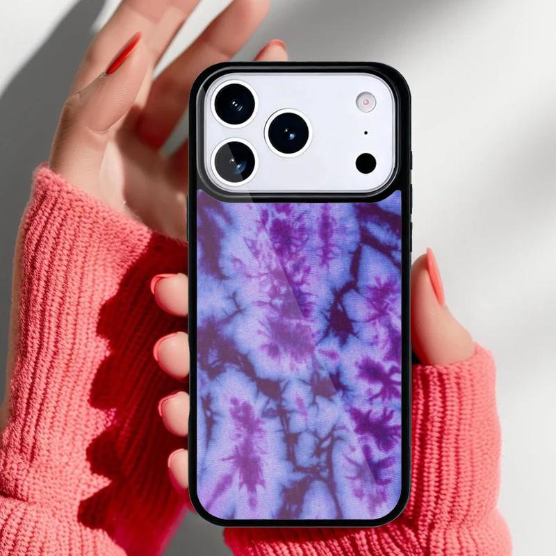 Blaues Tie-Dye Handyhülle für iPhone 17 16 15 14 13 Pro Max Rückabdeckung für 12 11 Pro Hülle