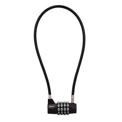 YAVINCOL Wire Lock Padlock 4 Digit Variable Dial Lock PIN Combination Lock Number Lock Helmet Suitcase Security Travel Password Lock Auxiliary Lock