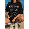 American Rock Band T-shirt Bon Jovi Print Women Men Crewneck Streetwear Oversized Y2k Short Sleeves Loose Comfortable Female Male Clothing