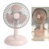 Small Electric Fan Simple Portable Vintage Pure Color USB Charging Little Fan for Summer