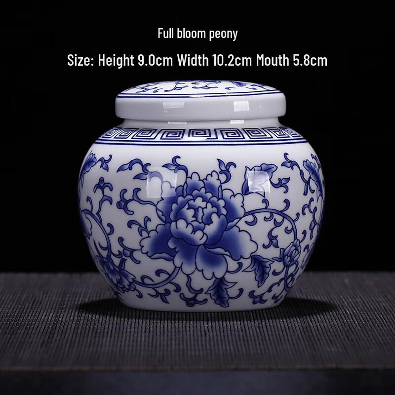 Junshenshi DU Blue & White Ceramic Storage Jar