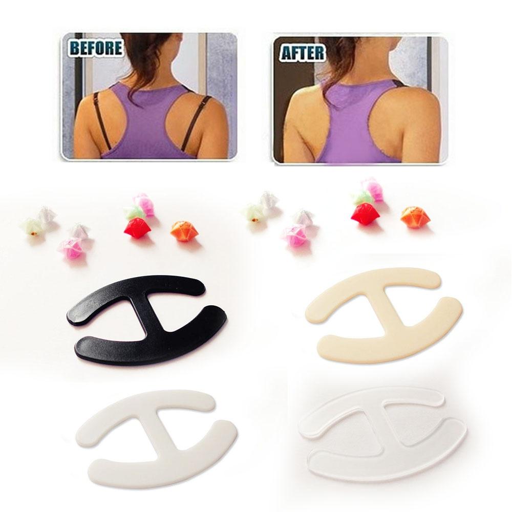 Buy 15PCS Sexy Oval Cleavage Control Clips Hide Bra Strap Buckle Adjust
