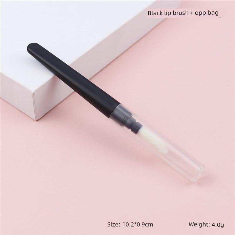 

Portable Makeup Tools Accessories Cosmetic Brush Transparent J Anti-Dust Cover Silicone Lip More than Eyebrow Brush Eyeliner with Brush Short Flocking Lip Brush