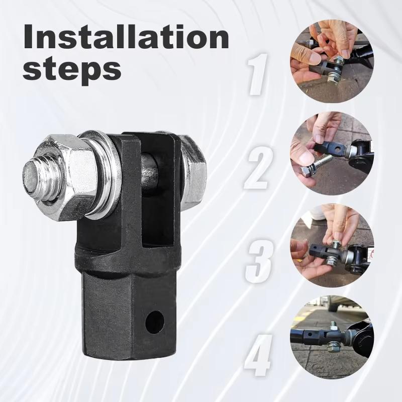 1/2 Inch Scissor Jack Adapter Chrome Vanadium Steel for Use with 1/2-Inch Drive- Impact Drills Ratchet Standard Drive- 40GF