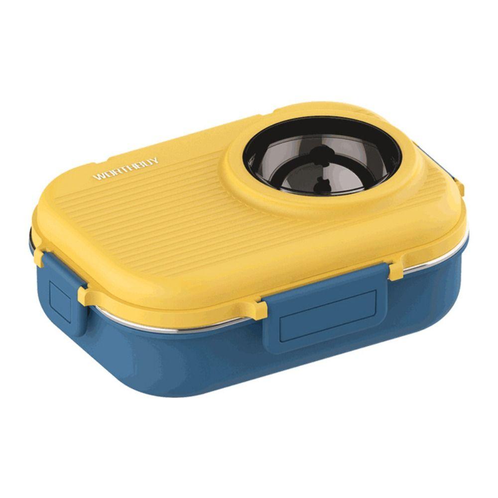 1100ml Double Layer Lunch Box Leak-Proof Food Storage Container Insulated Box  for Office&School