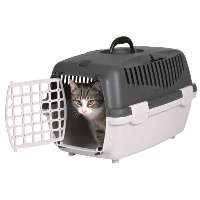 Trixie Capri 1 Transport Box - XS : 32x31x48 Cm - Light Gray and Dark Gray - For Dogs and Cats