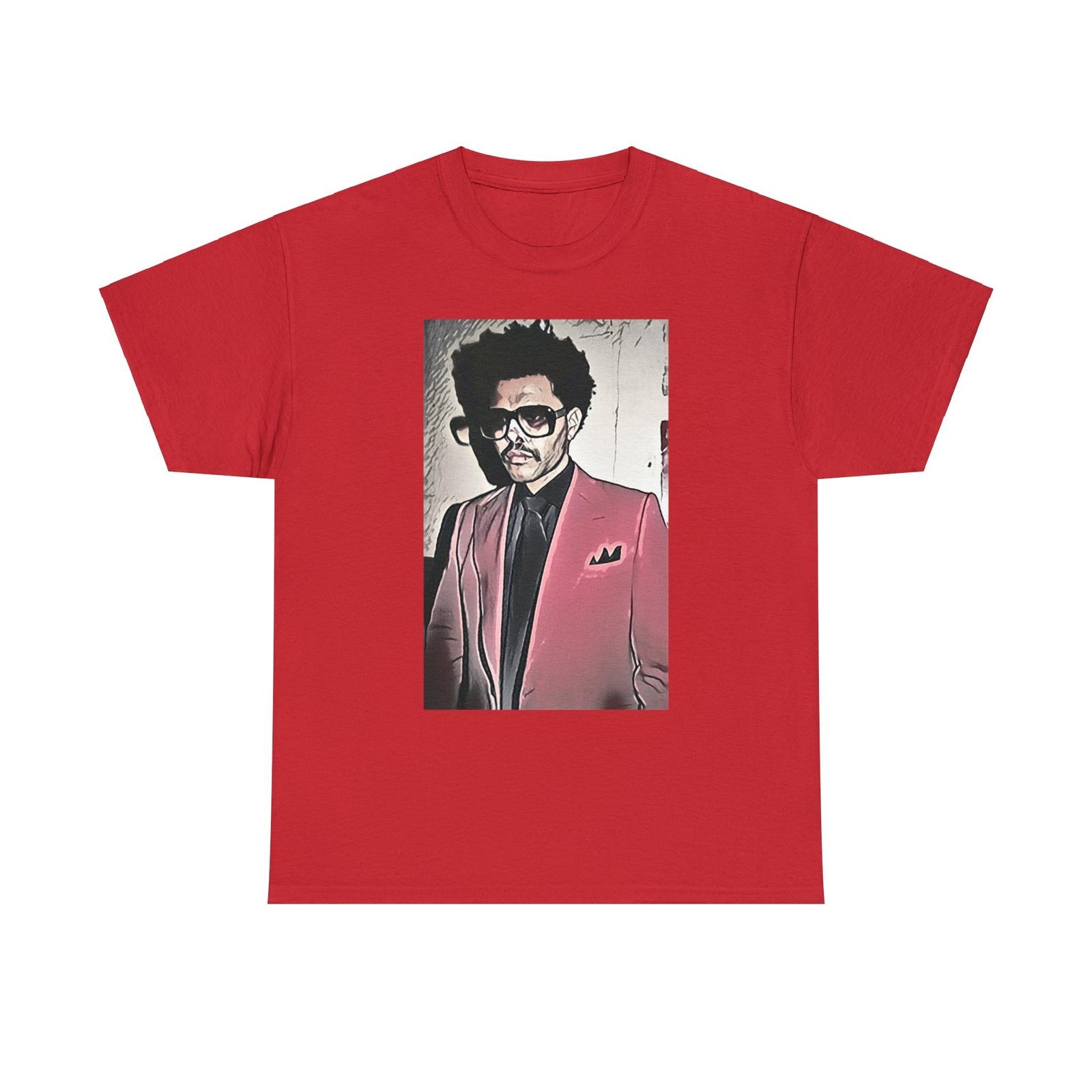 The Weeknd Graphic Print Crew Neck Short Sleeve Unisex Heavy Cotton Tee  Unisex T-Shirt XXXL