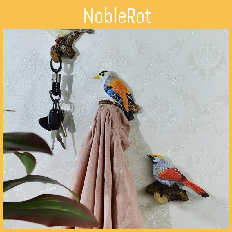 Wall Hook Bird Entryway Decor With Durable Resin Design Great Organizing For