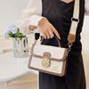 Kadınlar için Crossbody çanta Vegan hakiki PU deri çantalar evrak çantası küçük ve kare çantalar kadın moda omuzdan askili çanta