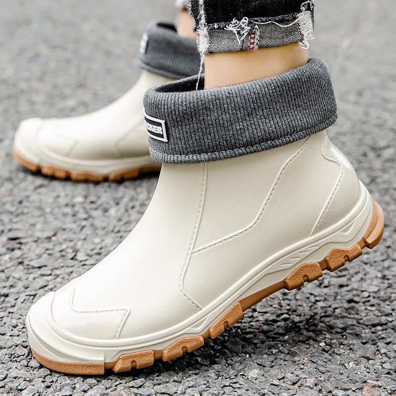 

Мужские водонепроницаемые флисовые непромокаемые ботинки больших размеров с нескользящей подошвой для рыбалки на открытом воздухе и зимних занятий 47