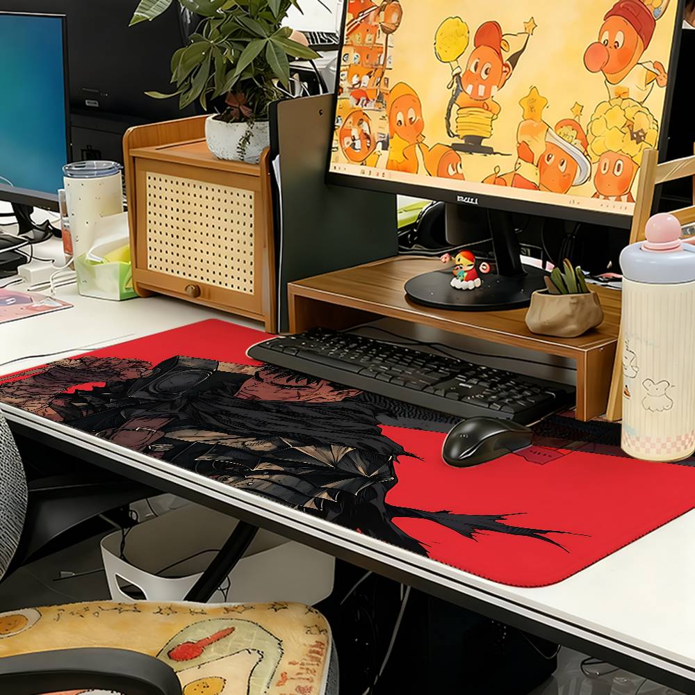 Cool Anime B-BerserkS Mouse Pad Computer Mat Deskpad Laptop Keyboard Mat Office Large Landscape Mousepad