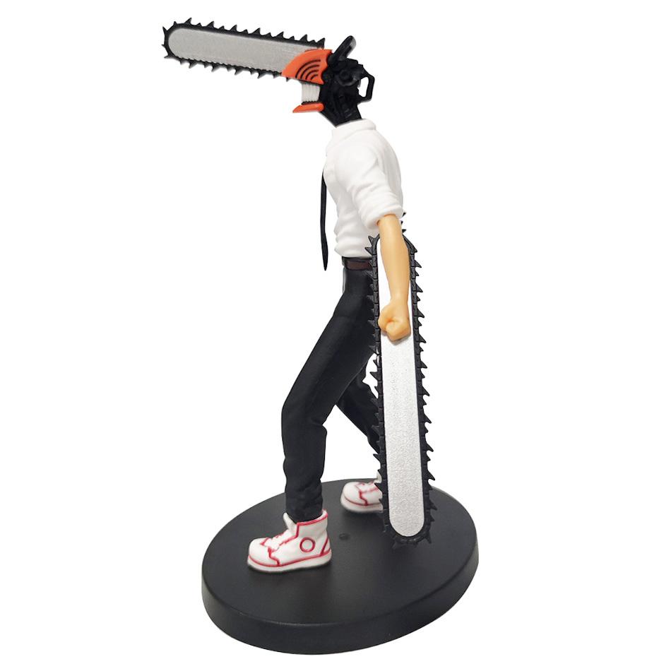Anime Chainsaw Man Figure 2pcs Set Denji Action Figural 14-17cm Car Decoration Doll PVC Model Collection Toys Children Gifts