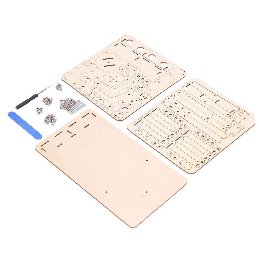 Roboterarm Bauspielzeug Hydraulisch Holz Mechanisches Modell Werkzeugsatz Kit zum Lehren DIY