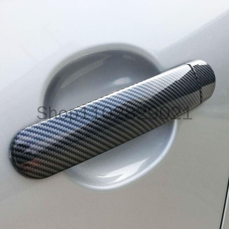 Car Door Handle Covers Car Accessories Styling Stickers For VW Golf 4 MK4 Volkswagen Rabbit A4 1J 1997-2006 2005 2004 2003 2002