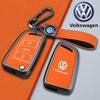 For VOLKSWAGEN VW New Zinc Alloy Leather Car Smart Remote Key Case Cover Protector Holder Shell for VW Volkswagen Passat 2017 Ke
