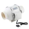 High Efficiency Inline Duct Fan Air Extractor Bathroom Kitchen Ventilation System