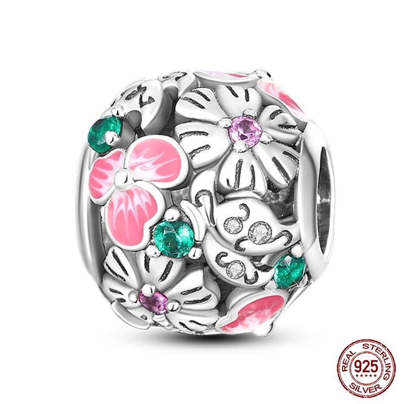 Copper Glowing Fireflies Bee Charms Beads Fit Original Bracelet For Women Fine Diy Travel Jewelry Making