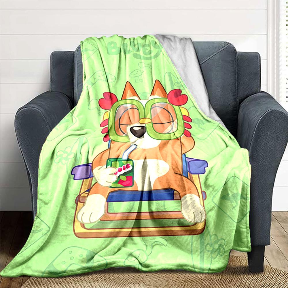1pc B-Blucy Blanket, Gift, for Men and Women, Soft Blanket, Good for Sofa Bed Couch Travel, Lightweight Flannel Blanket