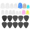 Frosted Guitar Picks Silicone Finger Cots Protector Musical Instrument Accessories