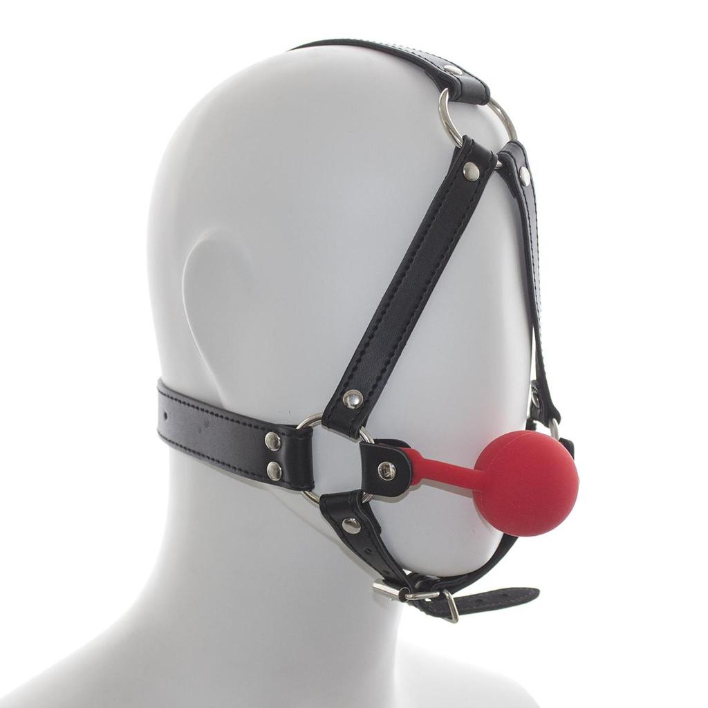 VaHppy Gag Máscaras Sexo Oral Jogos de Casal Role Play Cosplays Rainha Condicionamento Escravo de Cão PU Silicone Ossos de Cão Bolas de Sucção Argola O Bondage