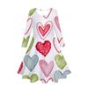 Girls' 3D Love Heart Dress Long Sleeve Summer Spring Vacation Daily Holiday Princess Beautiful Sweet Kids 4-12 Years Casual Dress A Line Dress