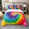 Rainbow Duvet Cover Single Galaxy Bedding Set For Boys Girls Decor Outer Space Comforter Cover Colorful Sun Moon Comforter Cover