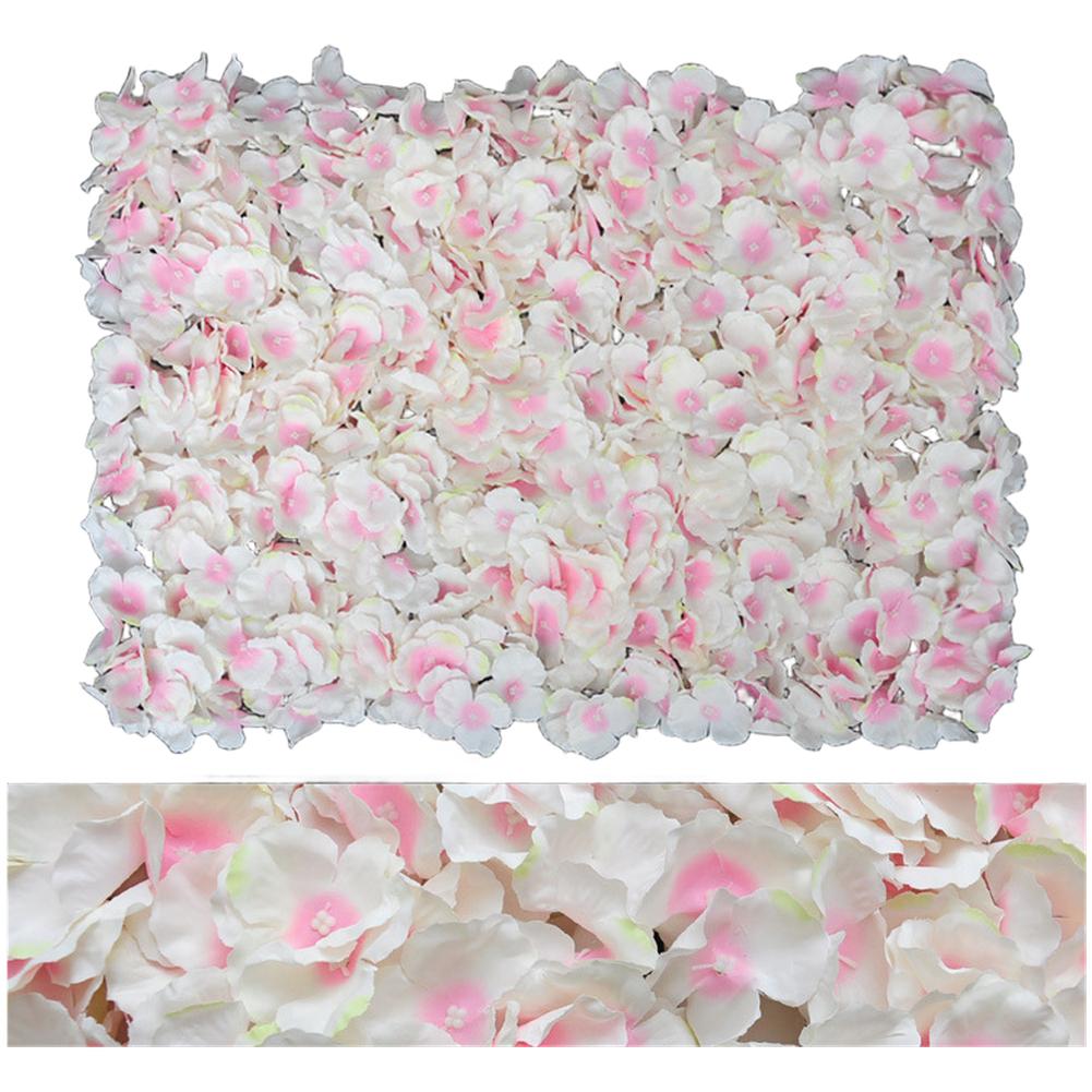 Wedding Backdrop Hydrangea Wall Panel Realistic Silk Flowers Sturdy Plastic Backing Interlocking Connectors Wedding Ceremony