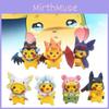 Pikachu 7pcs Pvc Toy Model Desktop Decoration Children Gift Christmas
